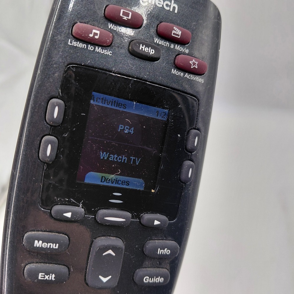 Logitech Harmony 700 Universal Remote Control LCD Screen Tested Screen Works